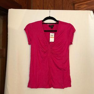 Thalia Sodi Ruched V-Neck Top
